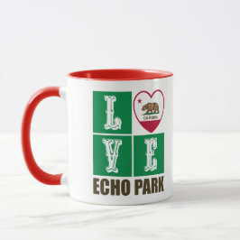Taza Parque Heart Echo de Bandera Estatal de la Repúbli