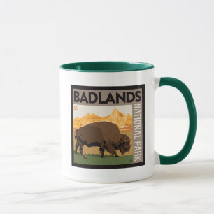 Taza Parque nacional Badlands   Búfalo