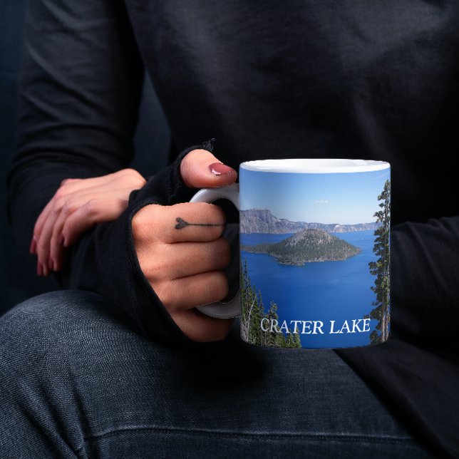 Taza Parque nacional Crater Lake Foto Café Mug (In Situ Held)