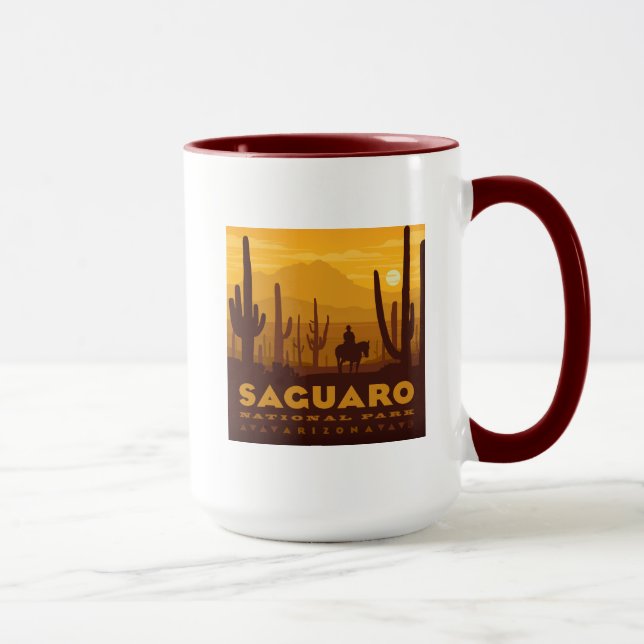 Taza Parque nacional de la Plaza Saguaro | Arizona (Derecha)