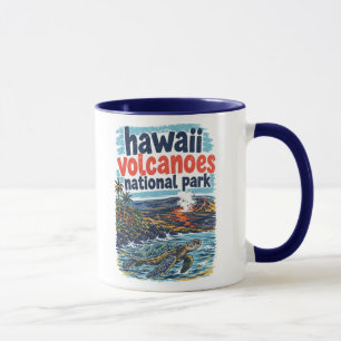 Taza Parque Nacional de los Volcanes de Hawái Paisaje R