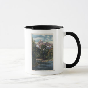 Taza Parque nacional de Teton, WY - opinión gemela de