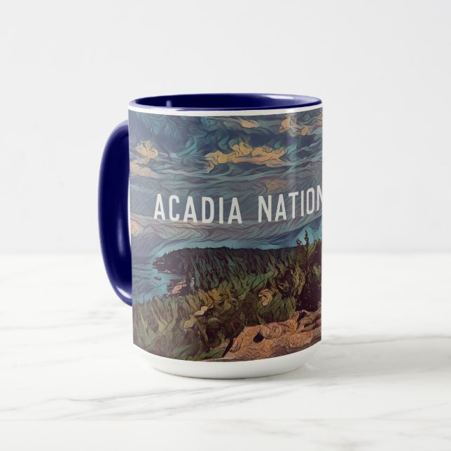 Taza Parque nacional del cielo de Acadia Jumbo (Anverso izquierdo)
