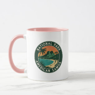 Taza Parque Nacional del Emblema de la Ronda de Samoa A