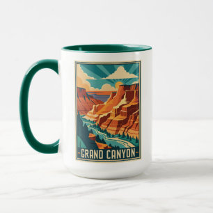 Taza Parque nacional del Gran Cañón Retro