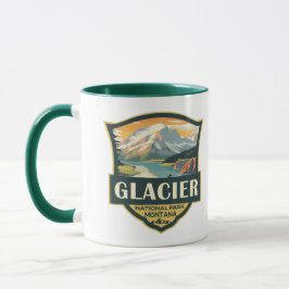 Taza Parque nacional Glacier Ilustracion Viaje Viaje Vi