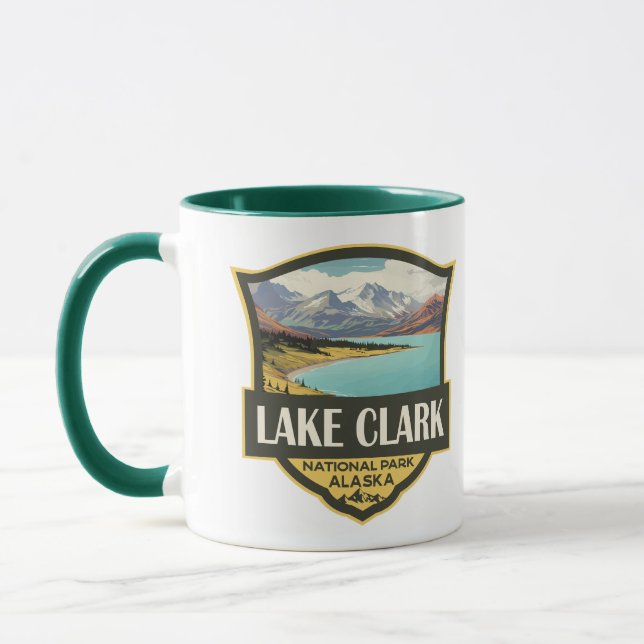 Taza Parque nacional Lake Clark Ilustracion Viajes (Izquierda)