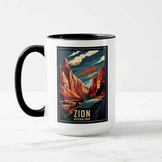 Taza Parque nacional Retro Zion (Izquierda)