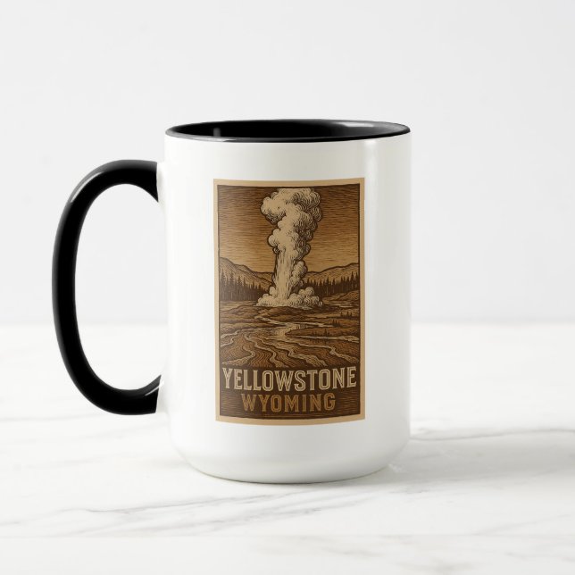Taza Parque nacional Yellowstone Mug (Izquierda)