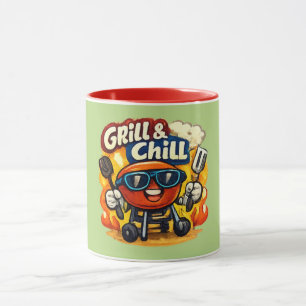 Taza Parrilla y Chilla & BBQ Divertido