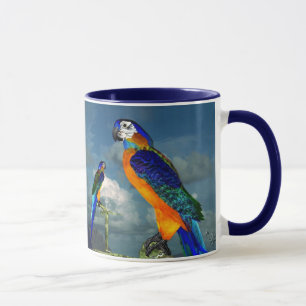 TAZA PARROS HIPEROS / ARA AZUL