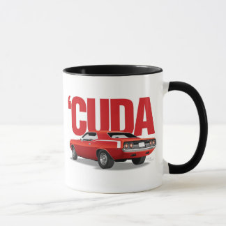 Taza 'Parte posterior roja de Cuda