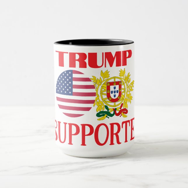 Taza Partidario de Trump en Portugal (Centro)