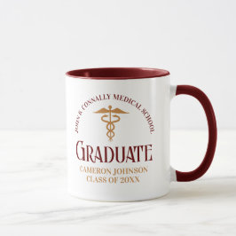 Taza Partido de Graduación de la Escuela Médica Maroon