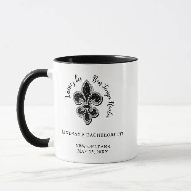 Taza Partidos de la bachillerato blanco y negro (Izquierda)