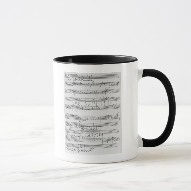 Taza Partitura musical manuscrita (Derecha)