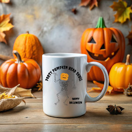 Taza Party Pumpkin Head Skull