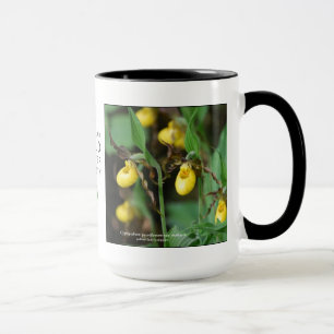 Taza Parviflorum del Cypripedium, señora-deslizador