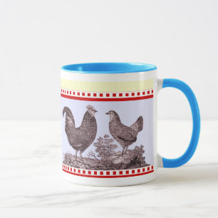 Taza pasada de moda clásica de la cocina de dos