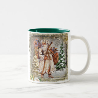 Taza pasada de moda de Santa