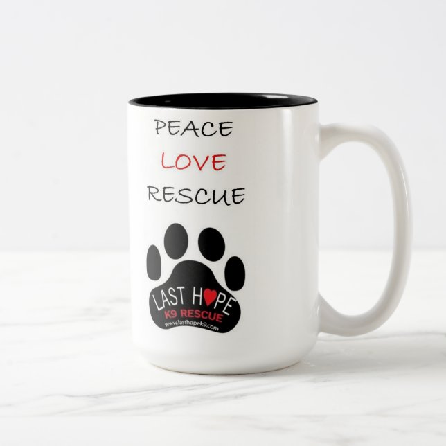 Taza pasada del rescate de la esperanza K9 (Derecha)