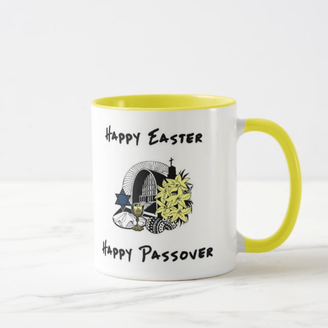 Taza Pascua interconfesional y Passover (Derecha)