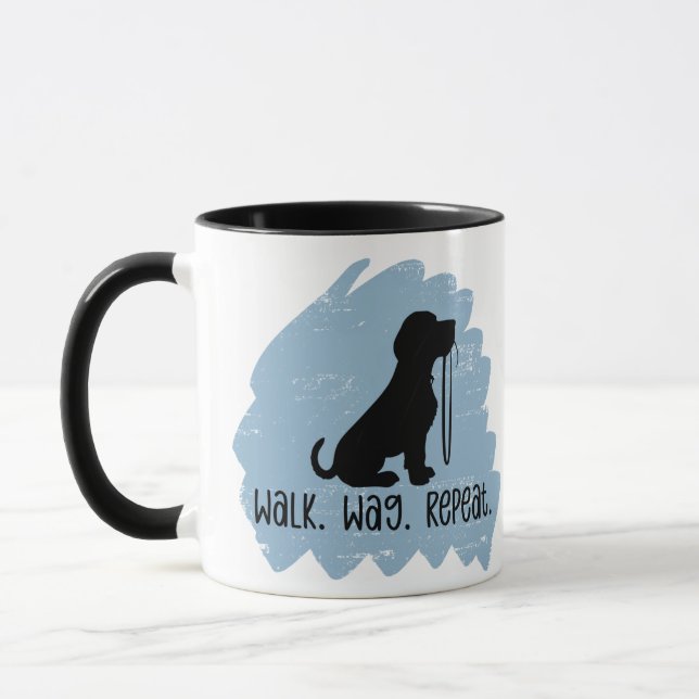 Taza Paseador de Perros Divertido  (Izquierda)
