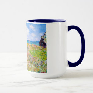 Taza Paseo de Clifftop en Pourville Claude Monet