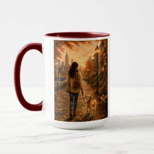 Taza Paseo Otoñal Acogedor con Mi Mejor Amigo