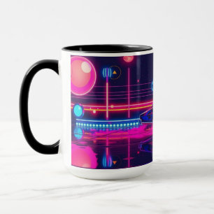 Taza Paseo retro futurista