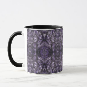 Taza Pasillos Arte abstracto acuarela púrpura oscuro