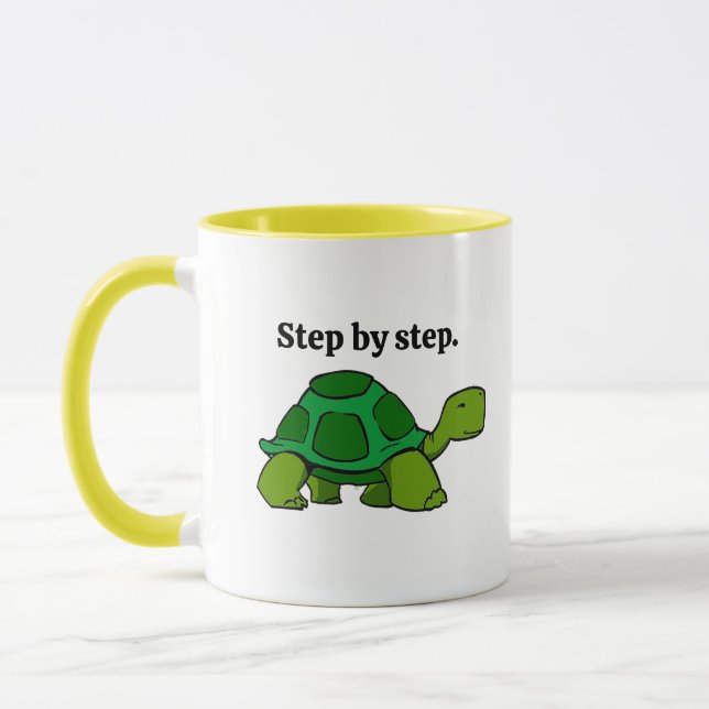 Taza Paso a paso Tortuga Personalizado, ganadora persis (Izquierda)