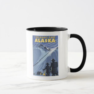 Taza Paso de Chilkoot, mineros de oro de Alaska
