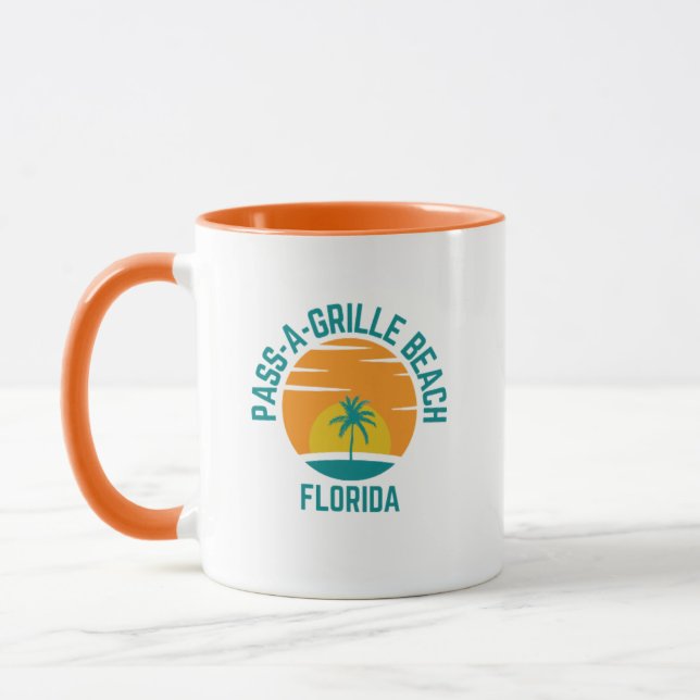 Taza Pass-A-Grille Beach Florida Coffee Mug (Izquierda)