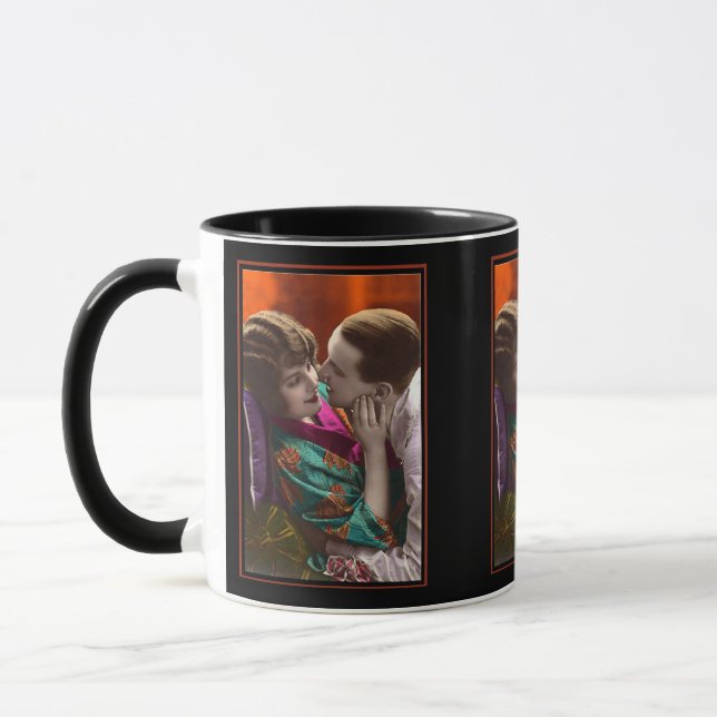 Taza passionate couple vintage retro (Izquierda)