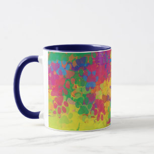 Taza Pasta de cachorro multicolor