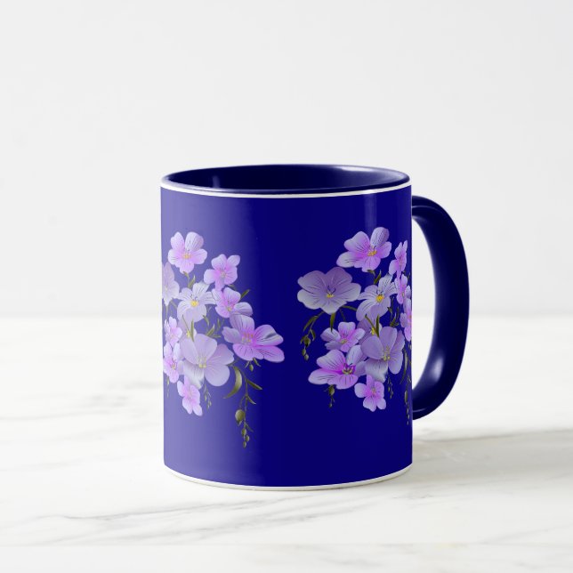 Taza Pastel Bonito Lilac Bouquet (Anverso derecho)