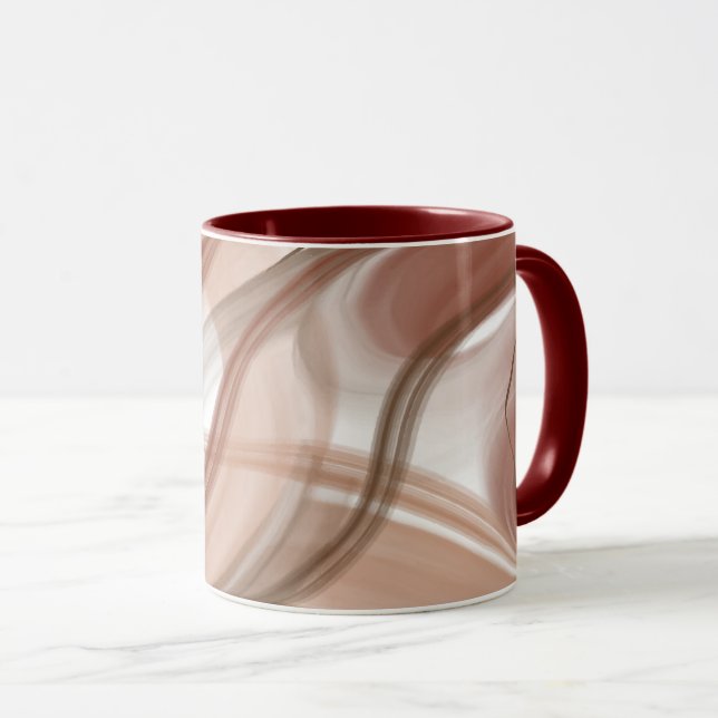 Taza "Pastel de café estético Mug - Elegante y sereno (Anverso derecho)
