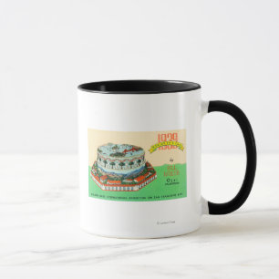 Taza Pastel de la Feria Mundial de 1939 por Bill Baker 