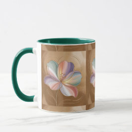 Taza Pastel Flores Green Combo Mug