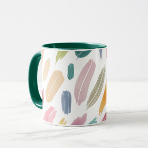 Taza Pastel minimalista Resumen de los golpes de pincel