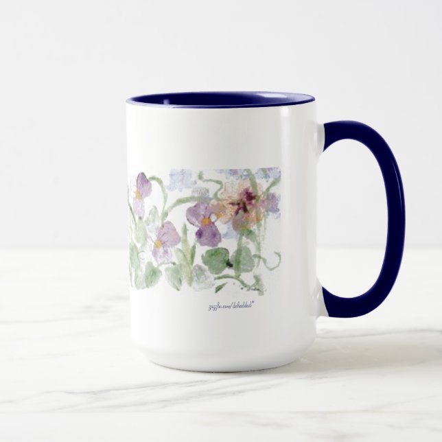 Taza Pastel Pansies - Mug (Derecha)