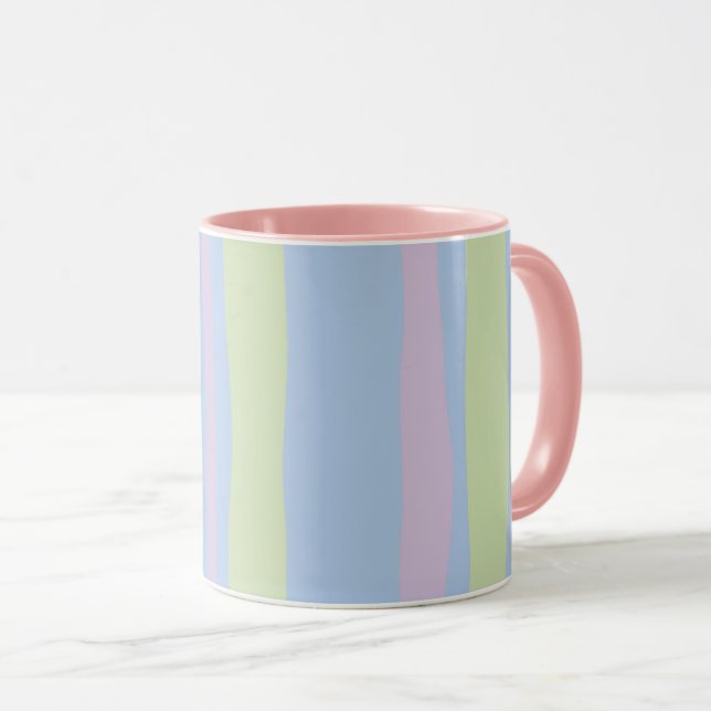 Taza Pastel Stripes mug (Anverso derecho)