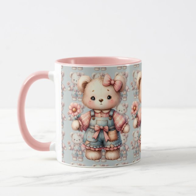 Taza Pastel Teddy Bear portando pantalones de vestir de (Izquierda)