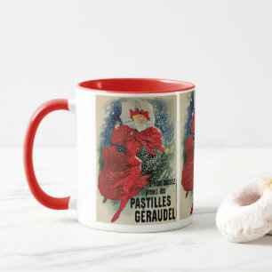 Taza Pastillas para la tos Geraudel Vintage Art Nouveau