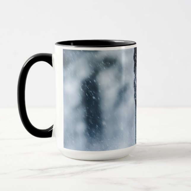 Taza Pastor alemán negro con cubierta de Duvet de nieve (Izquierda)