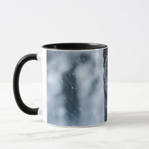 Taza Pastor alemán negro con cubierta de Duvet de nieve