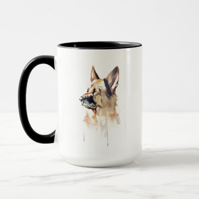 Taza Pastor Alemán, Taza de café para Mamá Perro (Izquierda)