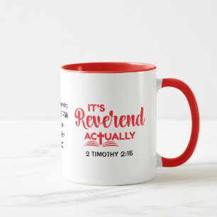 Taza Pastor Personalizado ES REVERENDO ACTUALMENTE Orde
