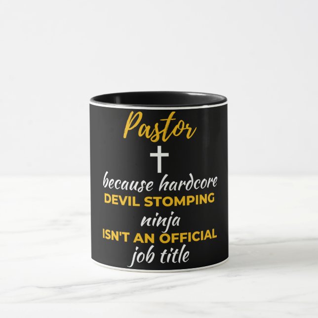 Taza Pastor Porque El Diablo Más Difícil Impide Ninja (Centro)